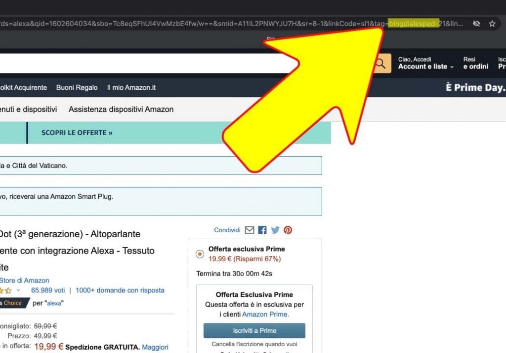 link di affiliazione Amazon