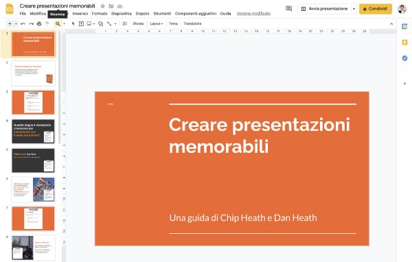 Esempio slide videocorso