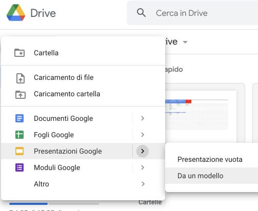 Presentazione Google Drive