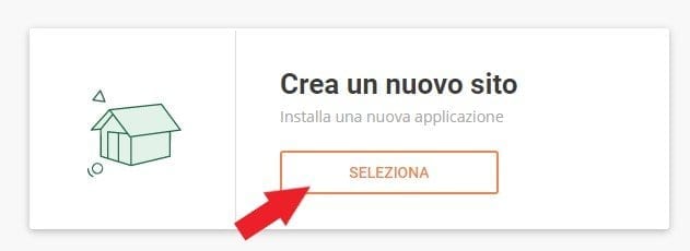 crea nuovo sito wordpress