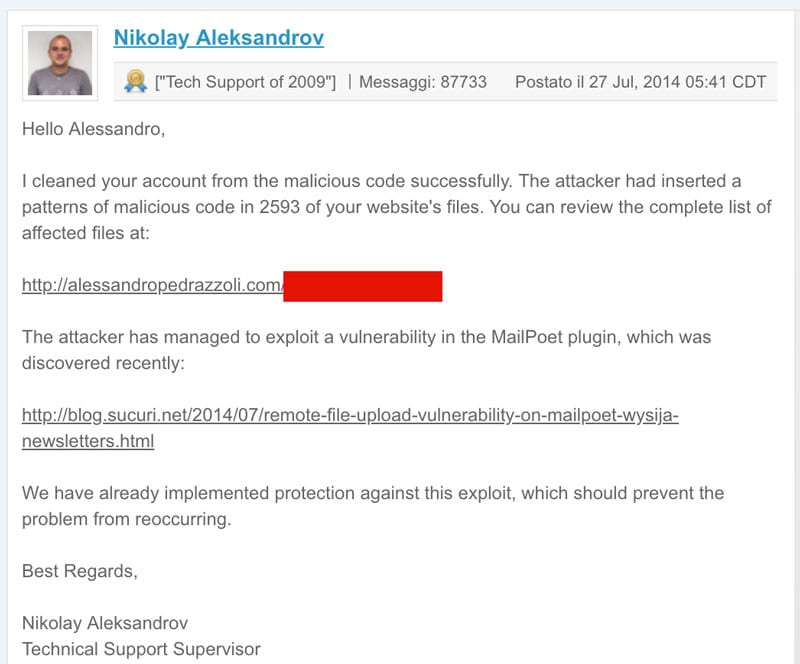 Blog gratis - Assistenza