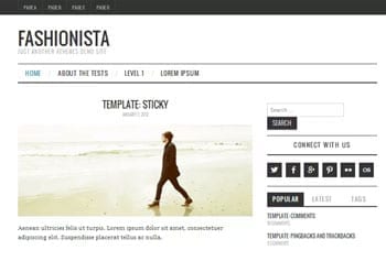 Fashion blogger template - Fashionista