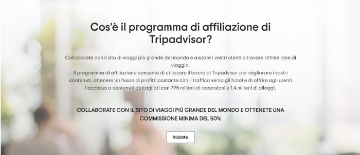 Tripadvisor affiliazione