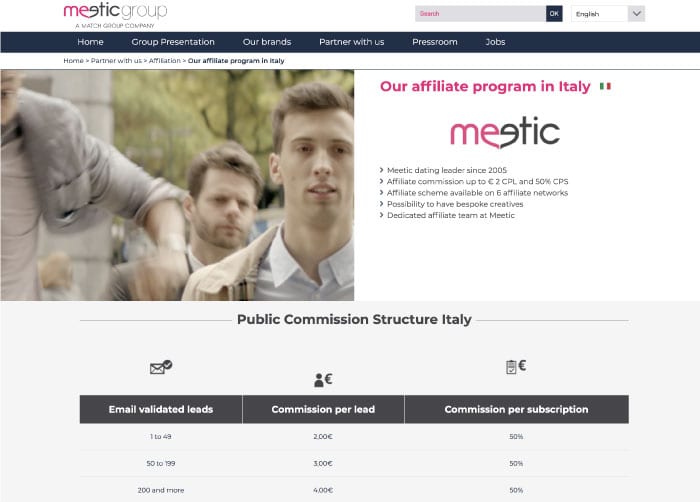 Meetic affiliate