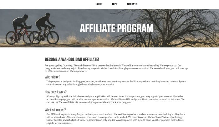 Sport affiliate programs