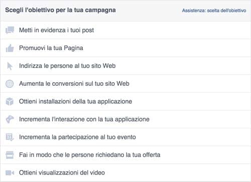 Pubblicità su Facebook - Facebook ads