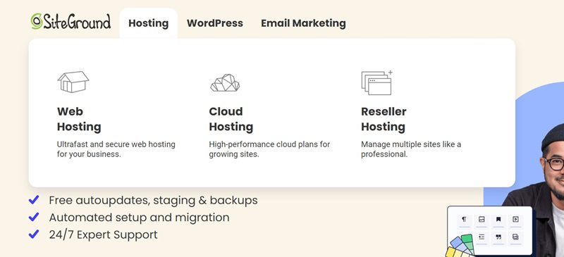 piani hosting siteground