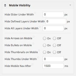 revolution slider mobile visibility